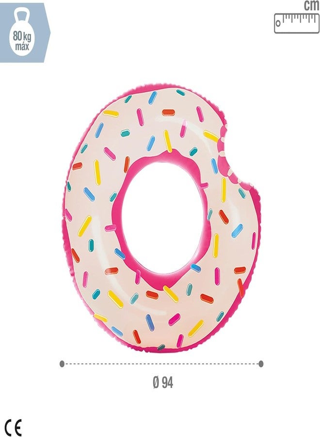 Rexez Toy Imagine Bitted Donut Swimming Pool Float Tubes for Adults & Kid's | Swimming Ring Floats for Kidz 9 Years and Above | Backyard Pool Fun Toys for Kid's (80-Kg Max) - Image 4